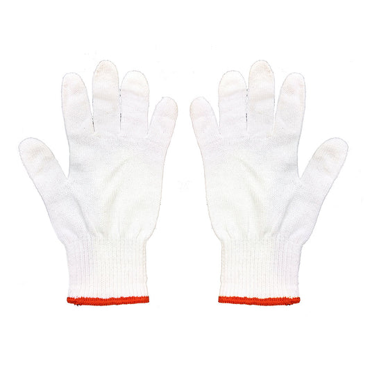 Cotton Bleach White – Knitted Gloves