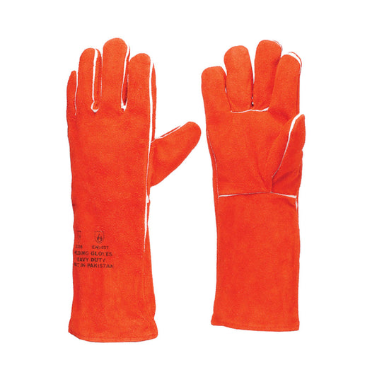 WELDING HAND GLOVES RED – LEATHER