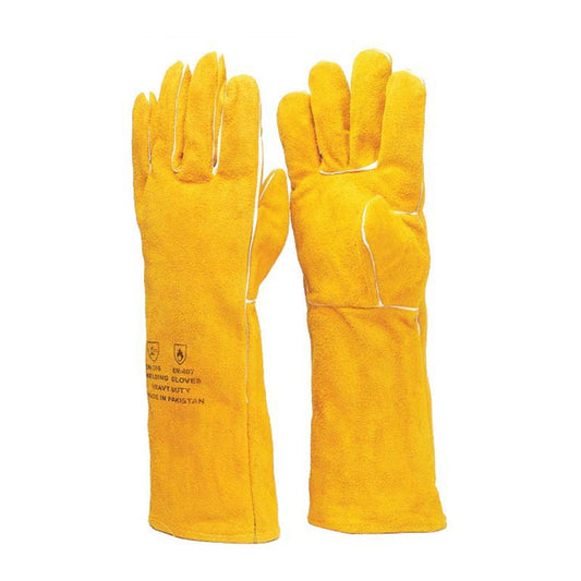 Welding Hand Gloves Yellow – Leather Hand Gloves